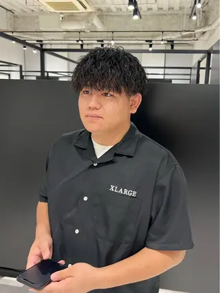 ショート パーマ メンズ kimika🥑 メンズ/髪質改善のヘアスタイル