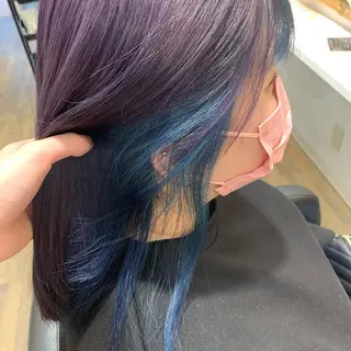 ミディアム カラー beauty   beast 西新店のヘアスタイル