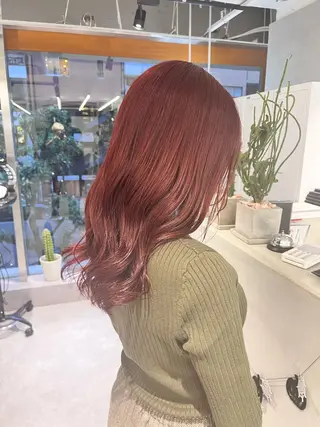 ミディアム カラー デザインカラー 小西勇次のヘアスタイル