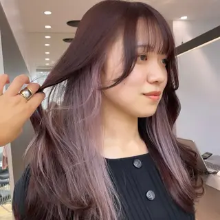 セミロング ♥️ブリーチ/ボブ/ レイヤー♥️maiのヘアスタイル