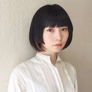 ミディアム カラー 長井 美佳のヘアスタイル