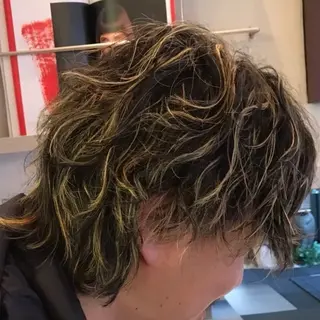 カラー パーマ メンズ MESSA Raffinato所属・岩永 知衣のヘアスタイル