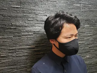 パーマ ミディアム barber shopのヘアスタイル