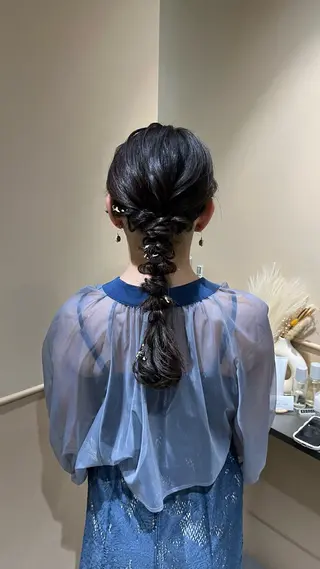 ロング ヘアアレンジ 🫧tomoka 透明感カラー🫧のヘアスタイル