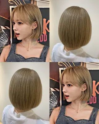 ショート カラー 🍓韓国ヘア レイヤ ーカット🍓笠原 葵のヘアスタイル