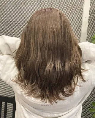 ミディアム カラー 💎髪質改善💎 西森千夏のヘアスタイル