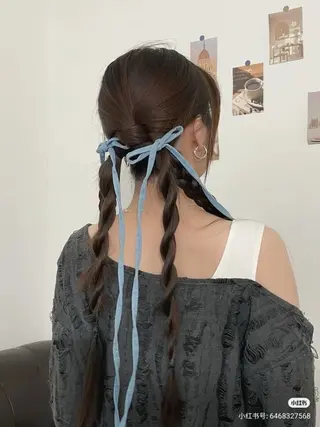 ヘアアレンジ rinka／暖色 ストレートのヘアスタイル