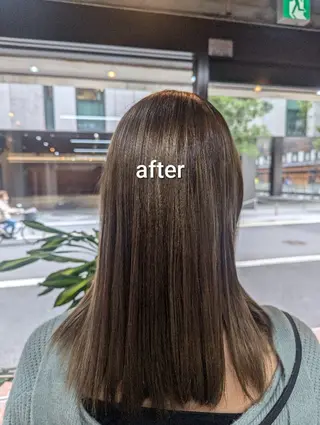 セミロング カラー スパニスト 中川のヘアスタイル