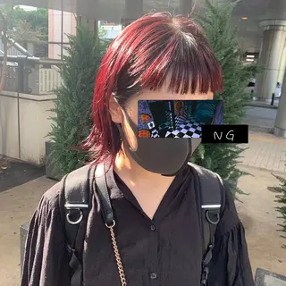 ショート カラー ❤️‍🔥シールエク ＋カラー京❤️‍🔥のヘアスタイル