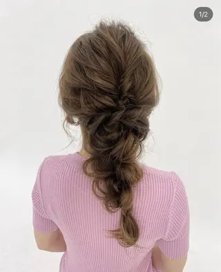 ロング ヘアアレンジ yamaguchi kのヘアスタイル