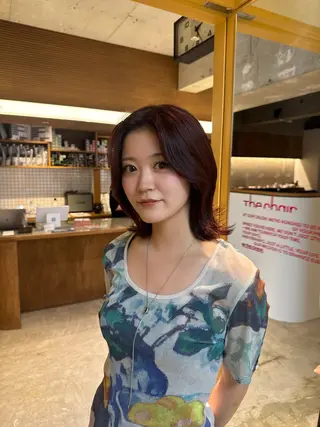 ショート カラー ア ヤ ハのヘアスタイル