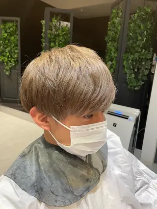 ショート カラー メンズ 野村 俊太のヘアスタイル