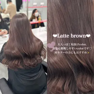 ロング カラー 🍑透明感color 🍑MOMOKA🍑のヘアスタイル