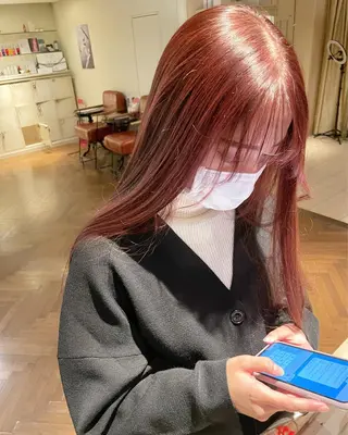 ロング カラー ボブ/パーマ 古家 佑真のヘアスタイル