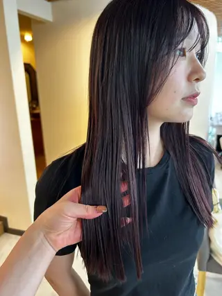 セミロング 透明感/レイヤー/ 武士るな🌿‬のヘアスタイル