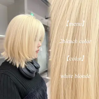 ミディアム ハイトーン特化🤍/ 韓国ボブ / ハルナのヘアスタイル