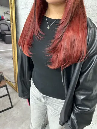 ロング カラー ヘアアレンジ 久米 治仁のヘアスタイル