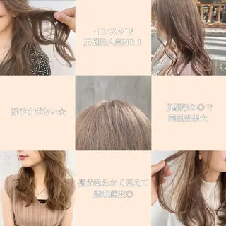 ロング カラー パーマ ヘアアレンジ シェアサロン salowin所属・✨ブリーチなし透明感 カラー🥇ユースケのヘアスタイル