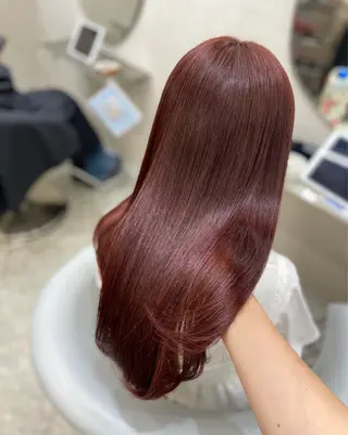 ロング カラー 新宿/韓国ヘア 中明度カラー/かやのヘアスタイル