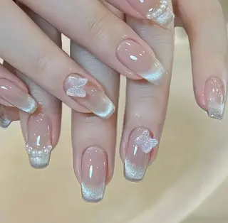 ネイル 🎀彩羽チップ 長さだし専門🎀のネイルデザイン
