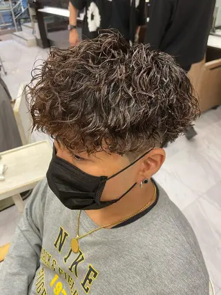 ショート パーマ メンズ ❄️メンズカット 落合諒❄️のヘアスタイル