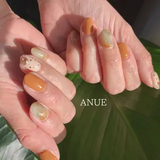 ネイル 𝐴𝑁𝑈𝐸 深爪育成専門サロンのネイルデザイン