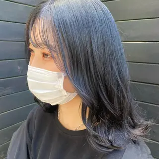 セミロング カラー 高橋 舟太郎のヘアスタイル