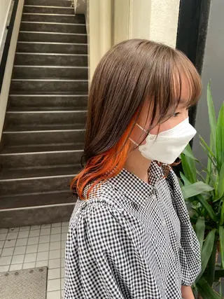 セミロング nico🏁 rihoのヘアスタイル