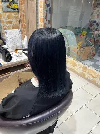 ミディアム 岡山 綺更のヘアスタイル