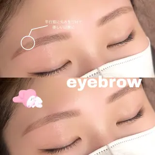 アイブロウ 🤍fein. ena🤍🌙のマツエク・マツパデザイン