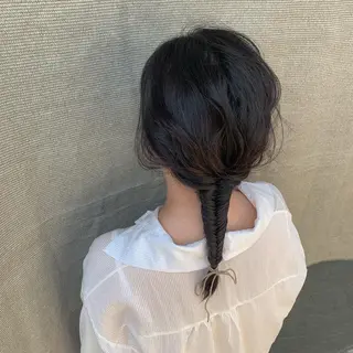 セミロング ヘアアレンジ 🧸 サトウサクネ🧸のヘアスタイル