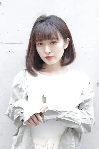 ミディアム カラー パーマ ヘアアレンジ 増子 幹樹のヘアスタイル