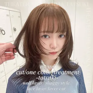 ミディアム 🫧ハイトーン特化 🐺矢島タツキ🐺のヘアスタイル