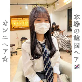 ロング 本場の韓国ヘア 🇰🇷チ・ヨンジュのヘアスタイル