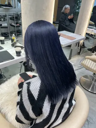 セミロング カラー 宮嶋 蓮のヘアスタイル