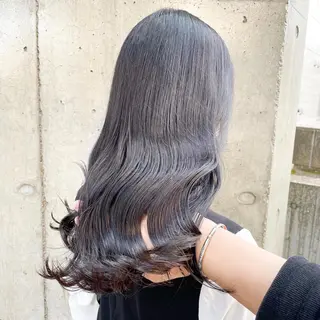 ロング カラー 縮毛矯正/髪質改善 /韓国風　山川春輝のヘアスタイル