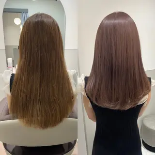 セミロング 韓国モテhair🍑 momoのヘアスタイル