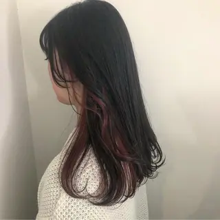 ロング カラー レイヤー/お顔まわり 暖色カラー🍑Amiのその他イメージ