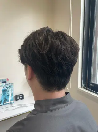 パーマ メンズ ayaka🌹 艶カラー&小顔カットのヘアスタイル