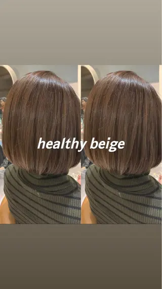 ショート カラー パーマ ヘアアレンジ 韓国ヘア/髪質改善 /Harunaのヘアスタイル