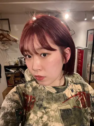 ミディアム レイヤーカット/ パーマ‪/表参道のヘアスタイル