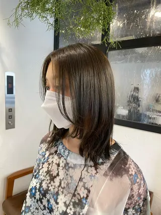 ミディアム little  横浜所属・🌷久保田 優🌷のヘアスタイル