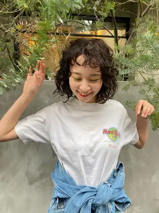 ミディアム レイヤーカット/ ダブルカラー/櫻井のヘアスタイル