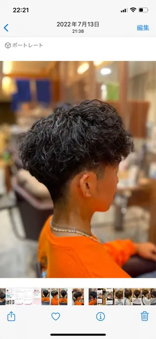 パーマ メンズ 仙台/メンズ/ フェザー/リョウのヘアスタイル