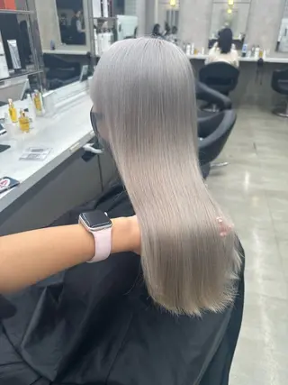 ロング カラー 🪞ハイトーン🪞 🤍waka🤍のヘアスタイル