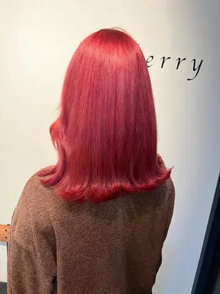 ミディアム カラー 目を惹く艶髪/髪質 改善カラー🤎ぐっちのヘアスタイル