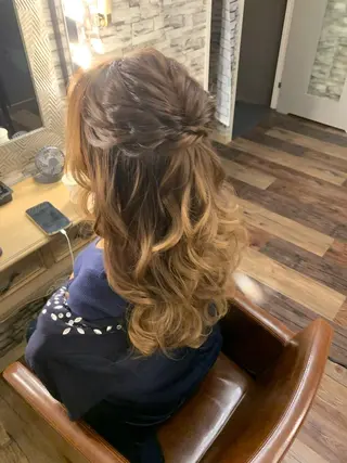 ロング ヘアアレンジ hair make  Lucciのヘアスタイル