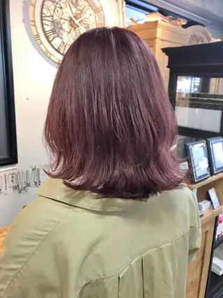 ミディアム カラー Piaコータロー ハイトーン&‪ボブのヘアスタイル