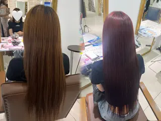 ロング 髪質改善ピンクカラー 💞はな🫧🎀のヘアスタイル