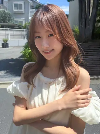 ロング カラー 似合わせモテヘア Akari🦢🖤のヘアスタイル